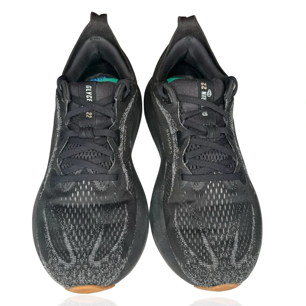 Brooks Glycerin 22 Mens Size‎ 8 Black Athletic Running Walking Shoes Sneakers